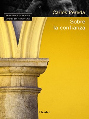 cover image of Sobre la confianza